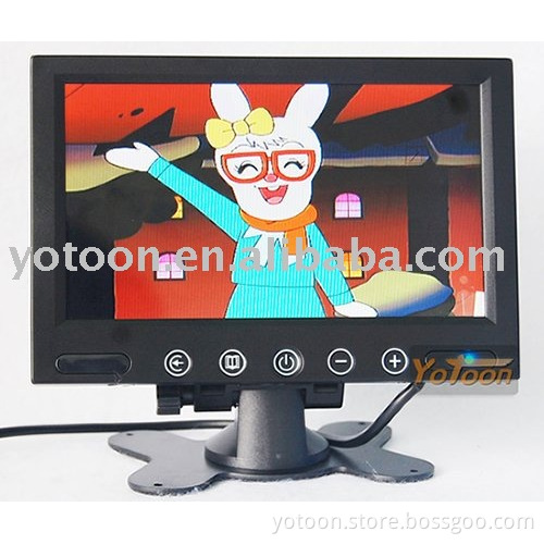 7 inch stand alone car monitor with two way video input